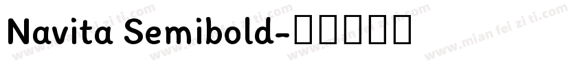 Navita Semibold字体转换